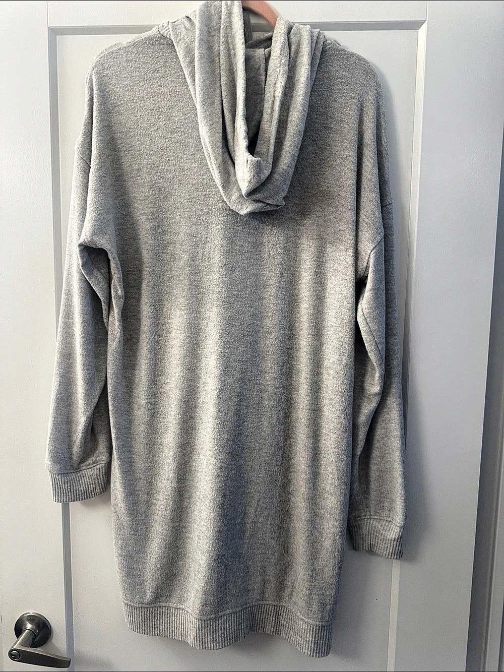 George Gray Cowl Neck Tunic Sweater Dress Hood Size Large Like New